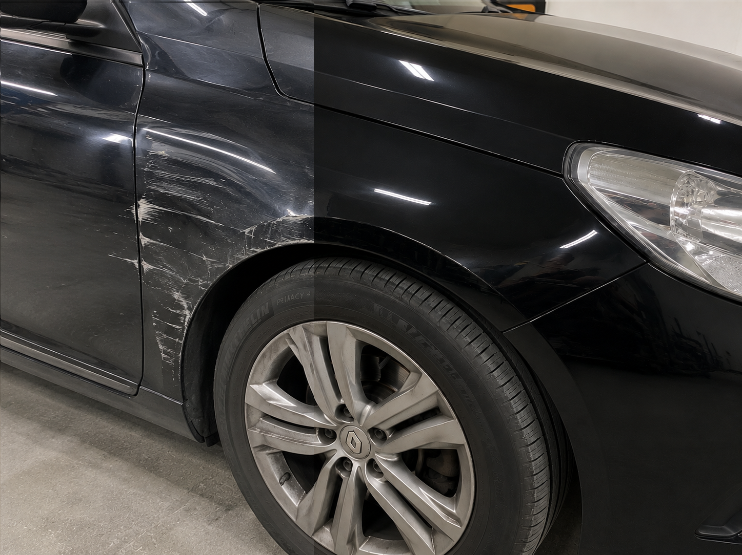 Avant après réparation carrosserie